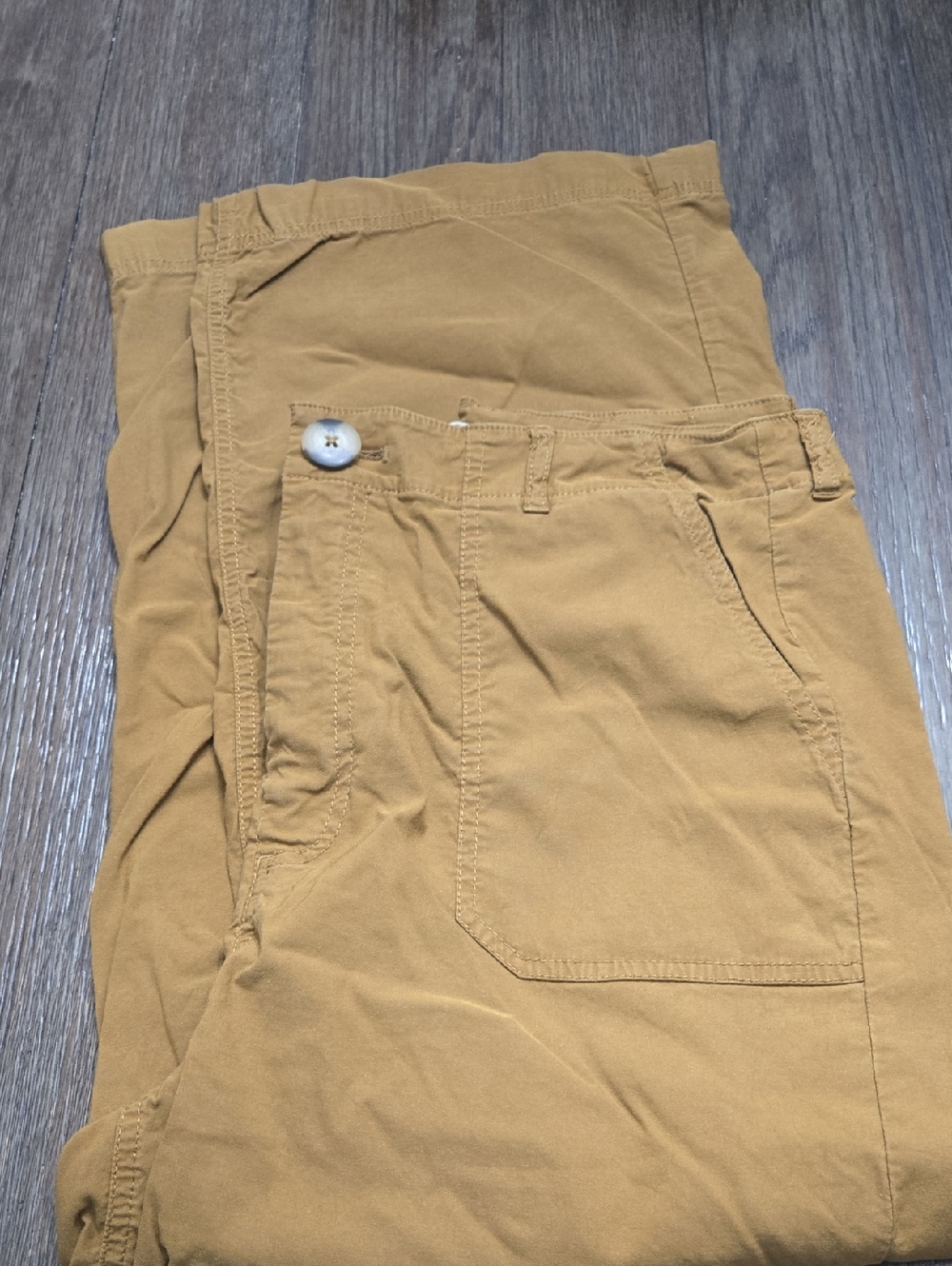 Women's Cropped Utility Pants in Camel Brown
